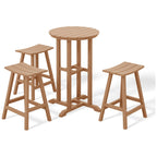 Ensemble de comptoir bistrot Polytrends Laguna en PEHD toutes saisons (4 pièces)