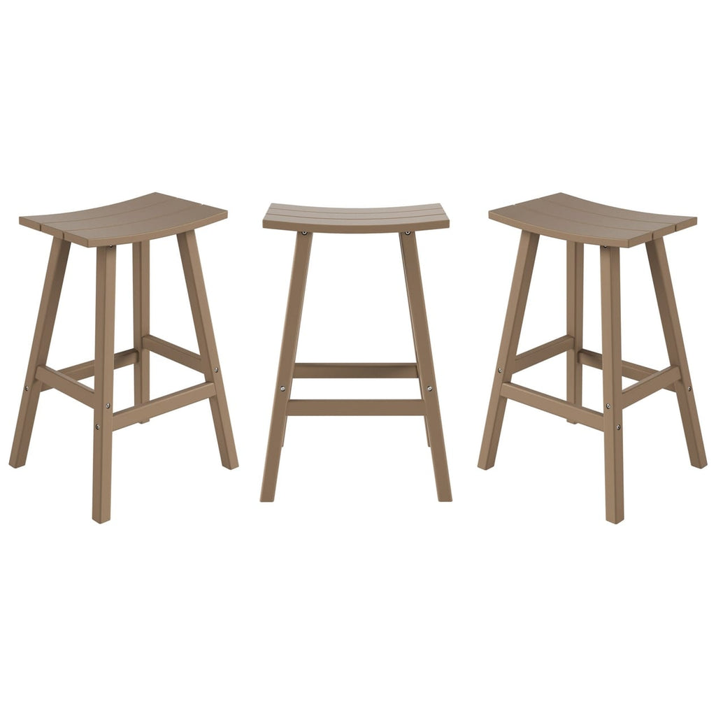 Ensemble de comptoir bistrot Polytrends Laguna en PEHD toutes saisons (4 pièces)