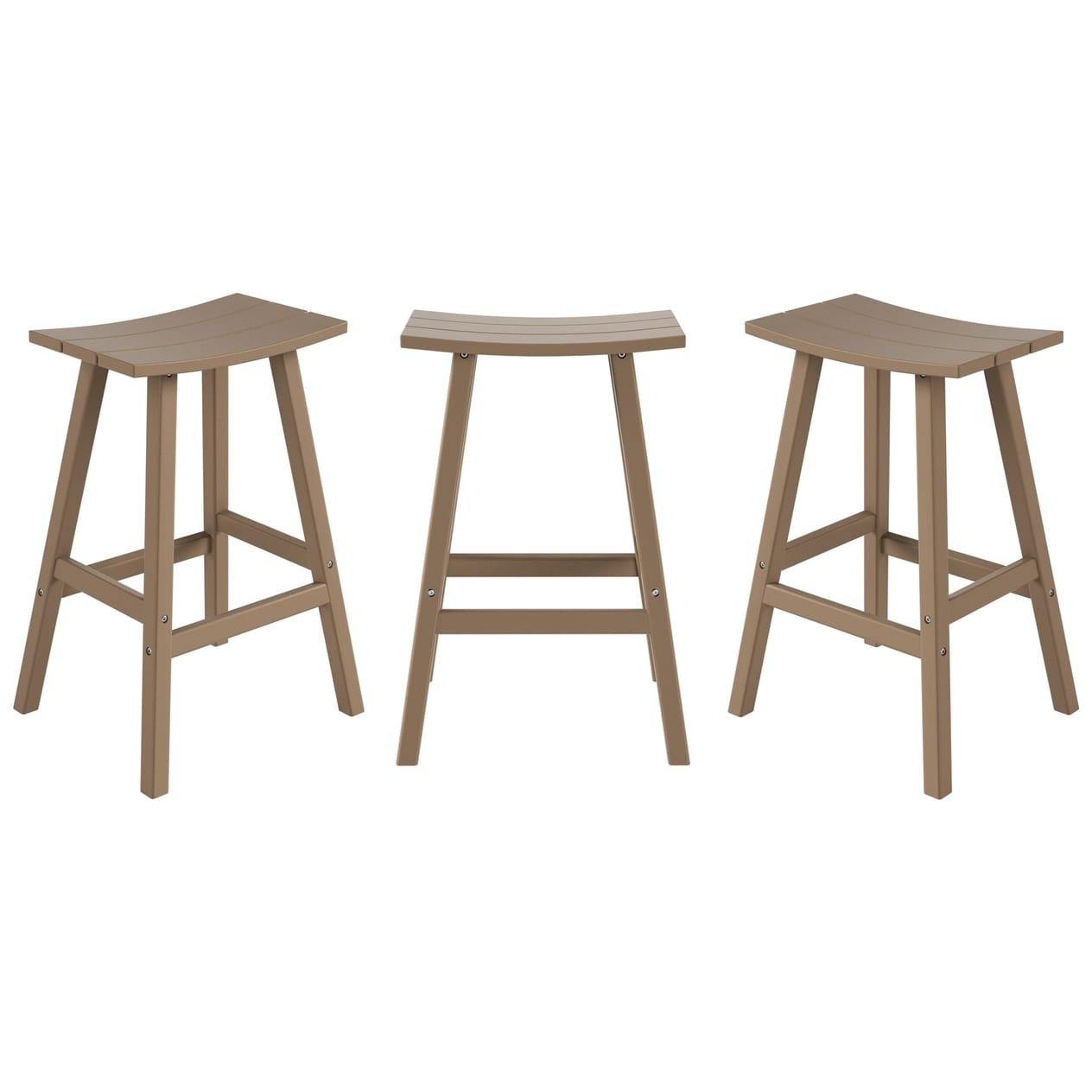 Ensemble de comptoir bistrot Polytrends Laguna en PEHD toutes saisons (4 pièces)