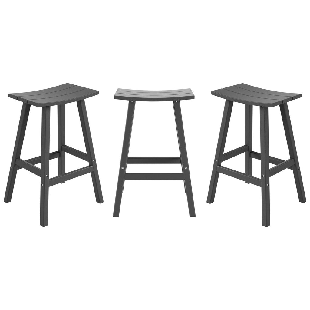 Ensemble de comptoir bistrot Polytrends Laguna en PEHD toutes saisons (4 pièces)