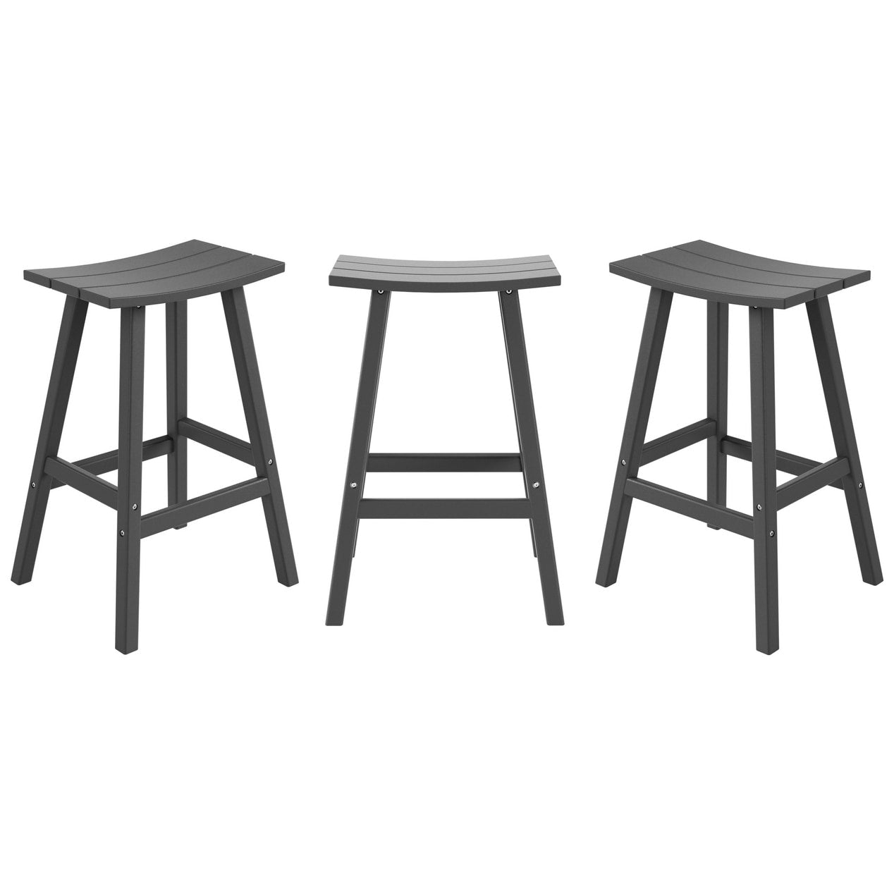 Ensemble de comptoir bistrot Polytrends Laguna en PEHD toutes saisons (4 pièces)