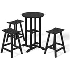 Ensemble de comptoir bistrot Polytrends Laguna en PEHD toutes saisons (4 pièces)