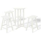 Ensemble de comptoir bistrot Polytrends Laguna en PEHD toutes saisons (4 pièces)