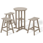 Ensemble de comptoir bistrot Polytrends Laguna en PEHD toutes saisons (4 pièces)