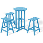 Ensemble de comptoir bistrot Polytrends Laguna en PEHD toutes saisons (4 pièces)