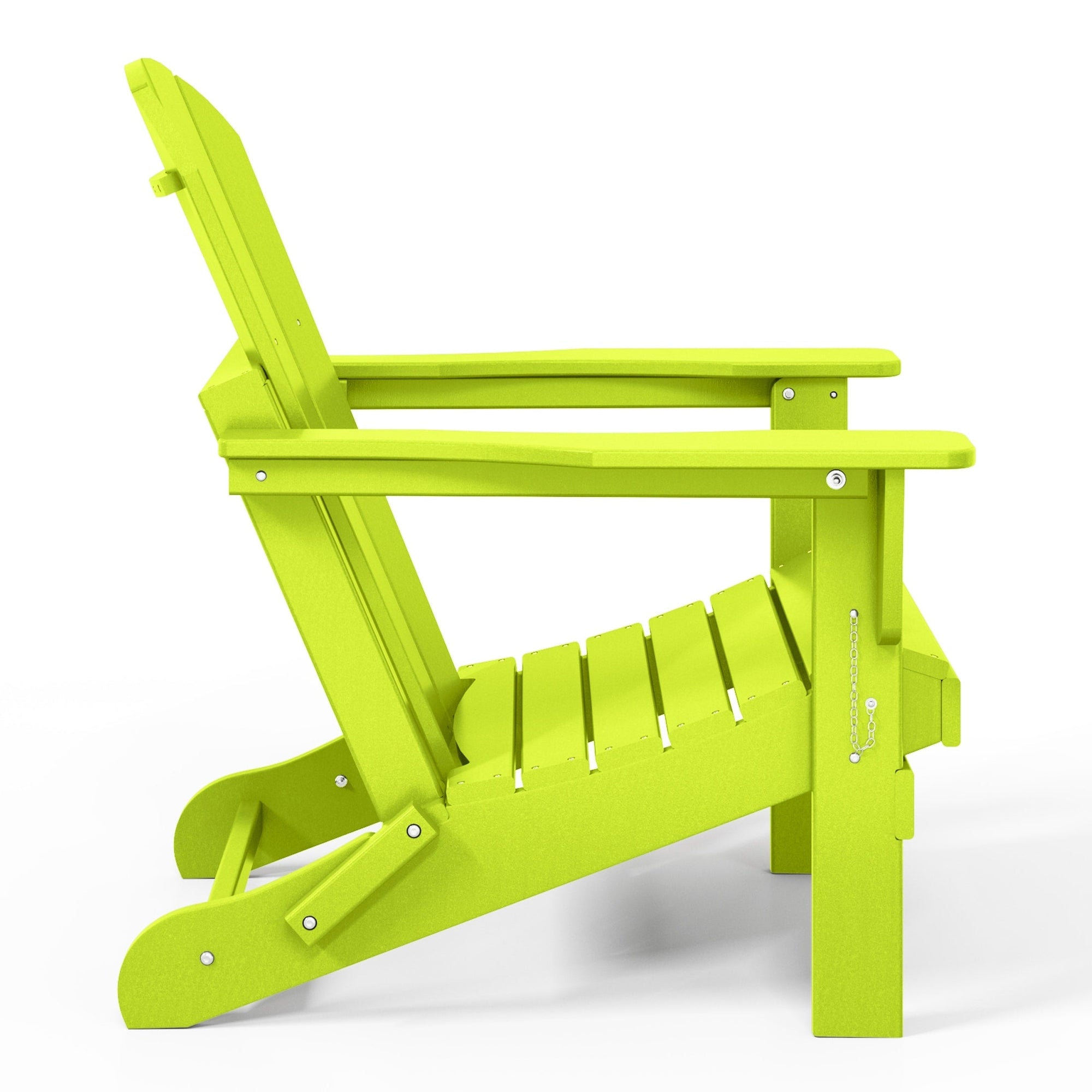 Polytrends Laguna Fade Resistant All Weather Outdoor Patio Folding Adirondack Chair