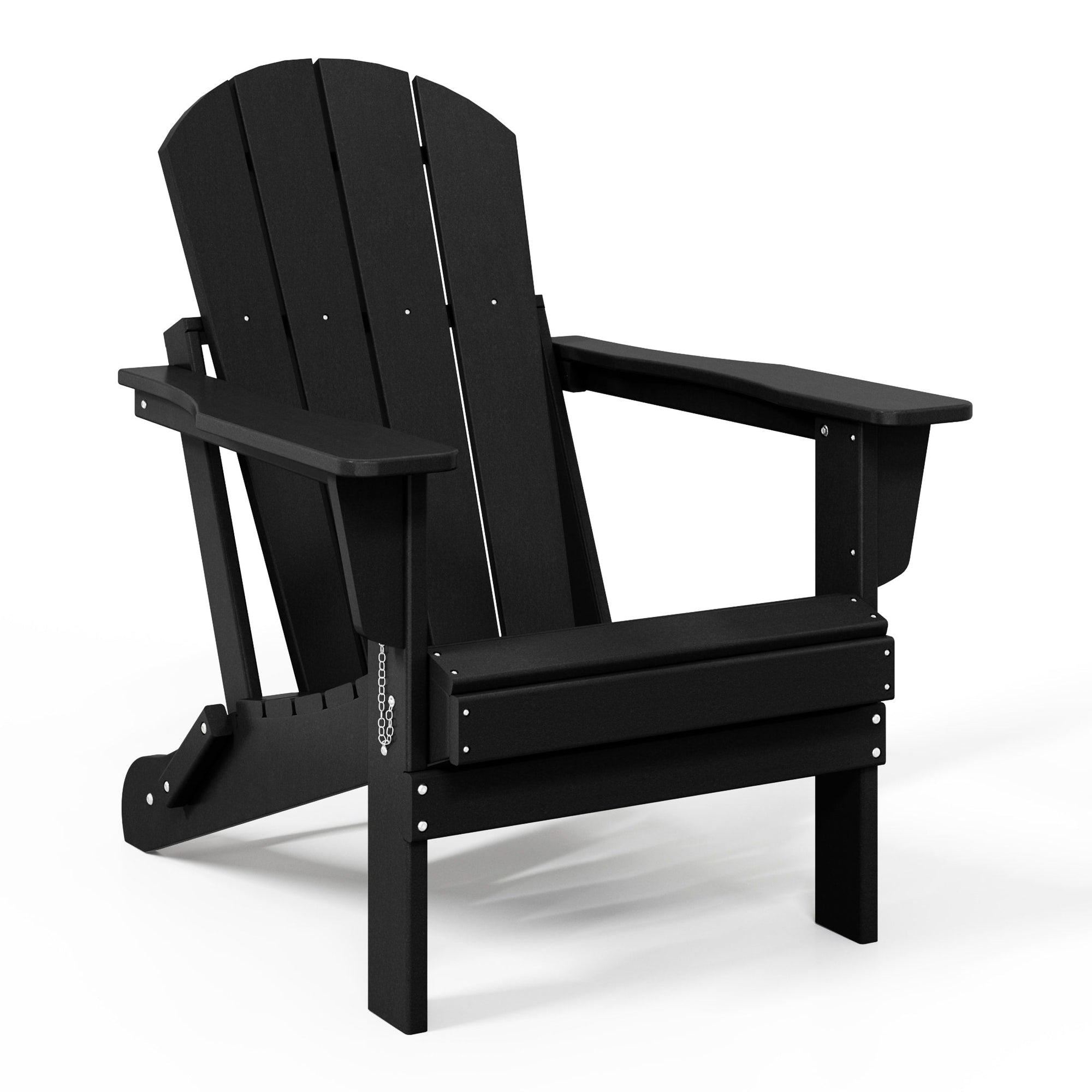 Polytrends Laguna Fade Resistant All Weather Outdoor Patio Folding Adirondack Chair