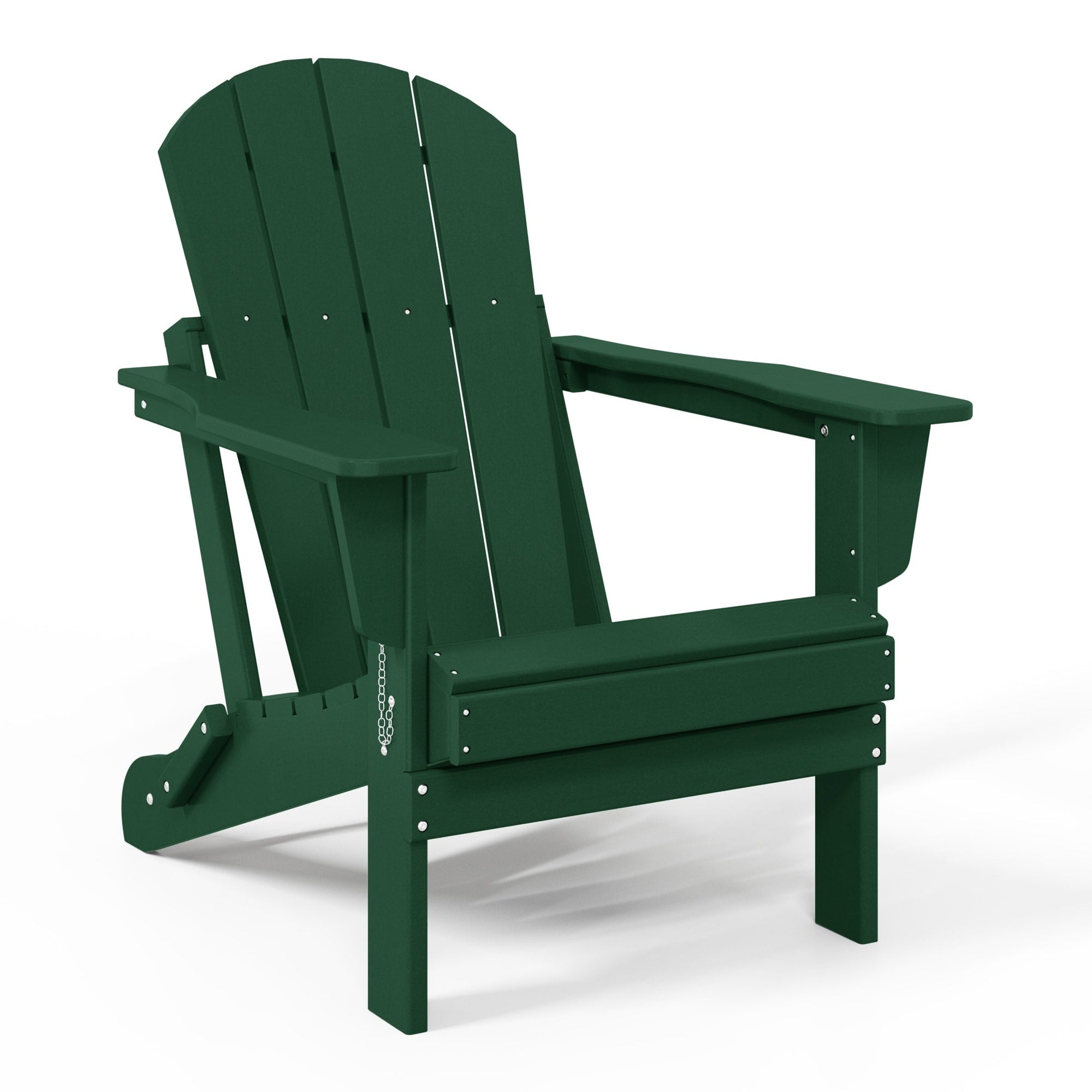 Polytrends Laguna Fade Resistant All Weather Outdoor Patio Folding Adirondack Chair