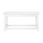 Polytrends Laguna Hdpe All Weather Outdoor Patio Rectangular Coffee Table