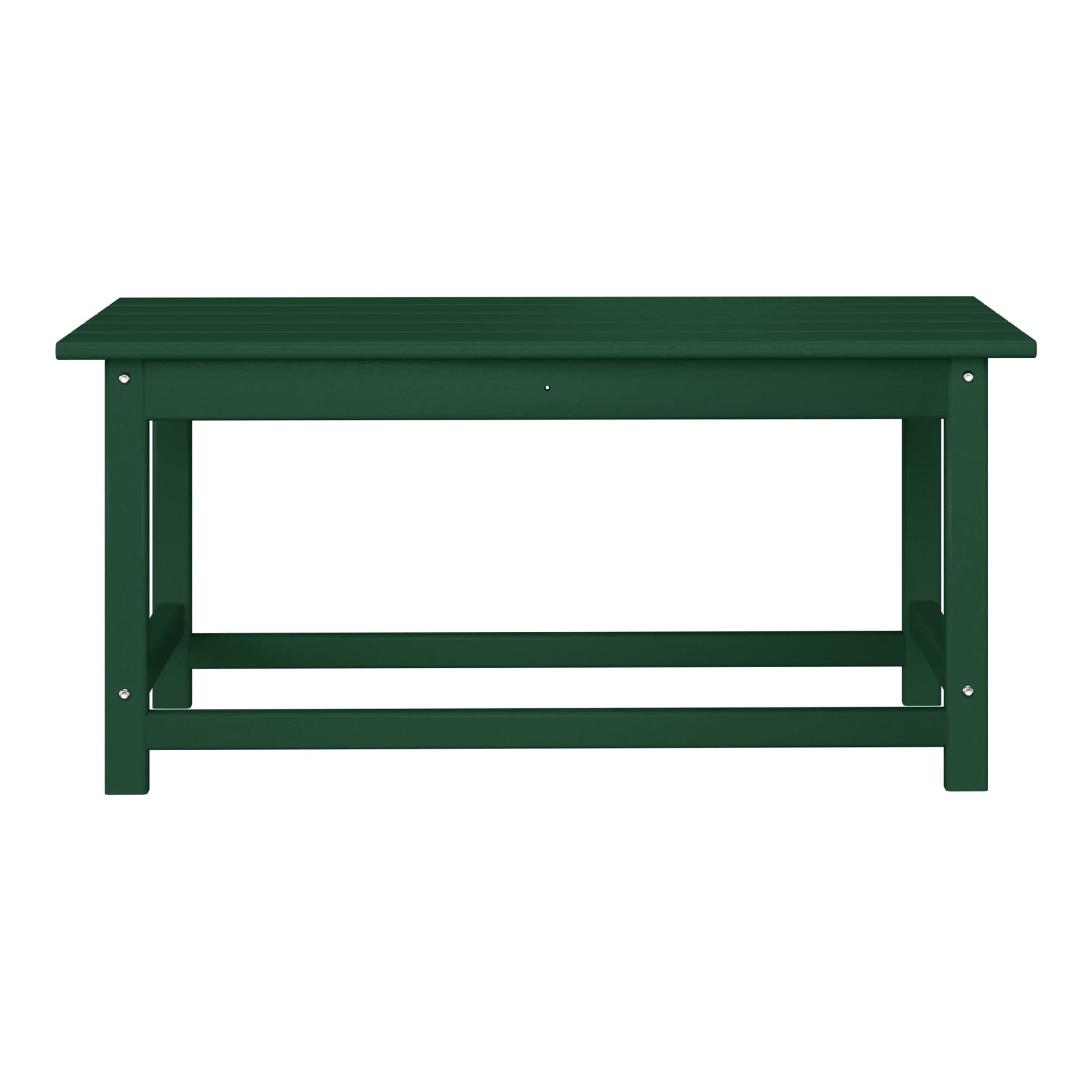 Polytrends Laguna Hdpe All Weather Outdoor Patio Rectangular Coffee Table