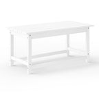 Polytrends Laguna Hdpe All Weather Outdoor Patio Rectangular Coffee Table