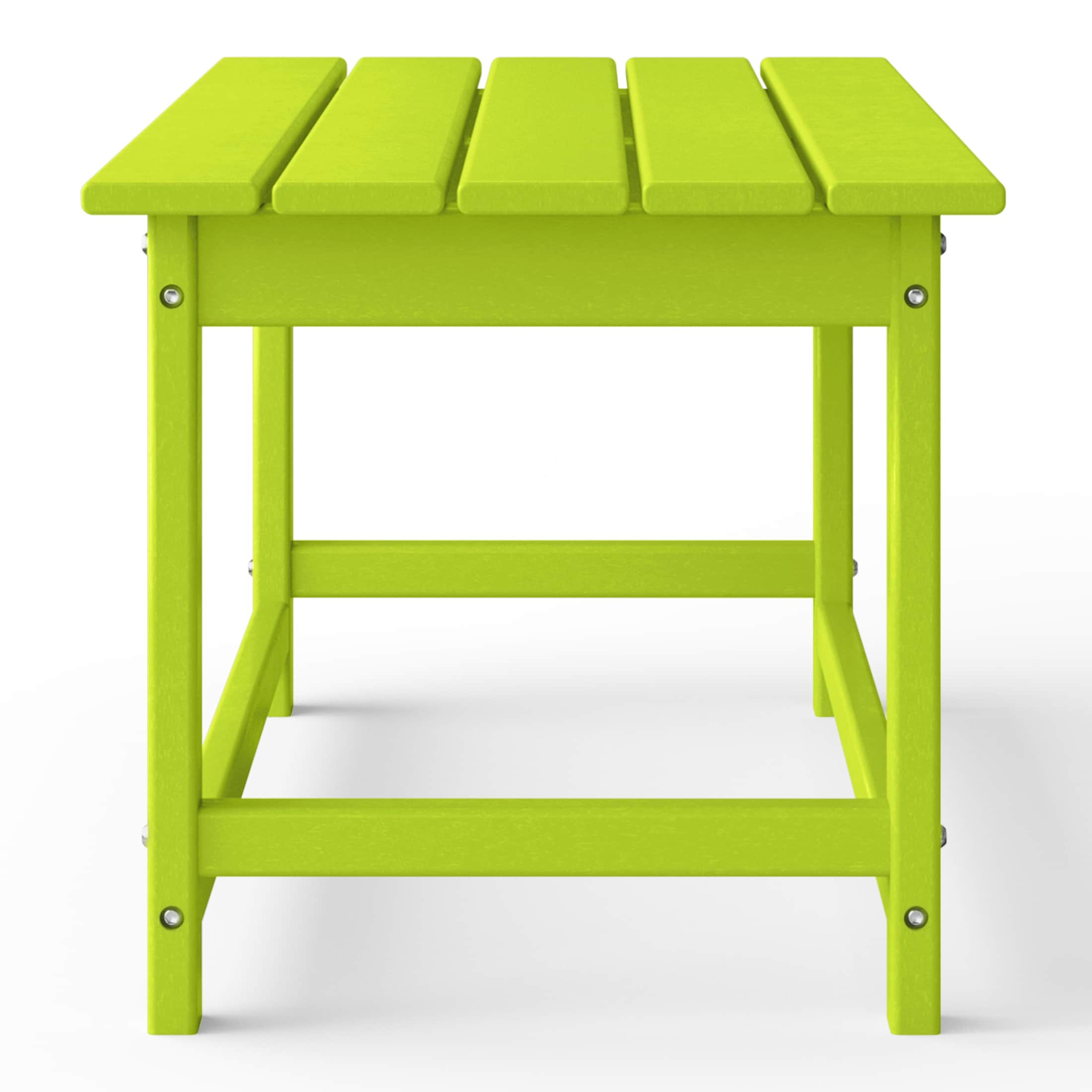 Table basse rectangulaire d'extérieur Polytrends Laguna en PEHD, toutes saisons
