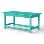 Polytrends Laguna Hdpe All Weather Outdoor Patio Rectangular Coffee Table
