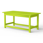 Polytrends Laguna Hdpe All Weather Outdoor Patio Rectangular Coffee Table