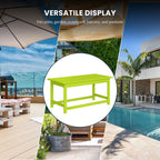 Polytrends Laguna Hdpe All Weather Outdoor Patio Rectangular Coffee Table