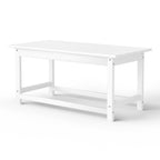 Polytrends Laguna Hdpe All Weather Outdoor Patio Rectangular Coffee Table