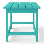 Polytrends Laguna Hdpe All Weather Outdoor Patio Rectangular Coffee Table