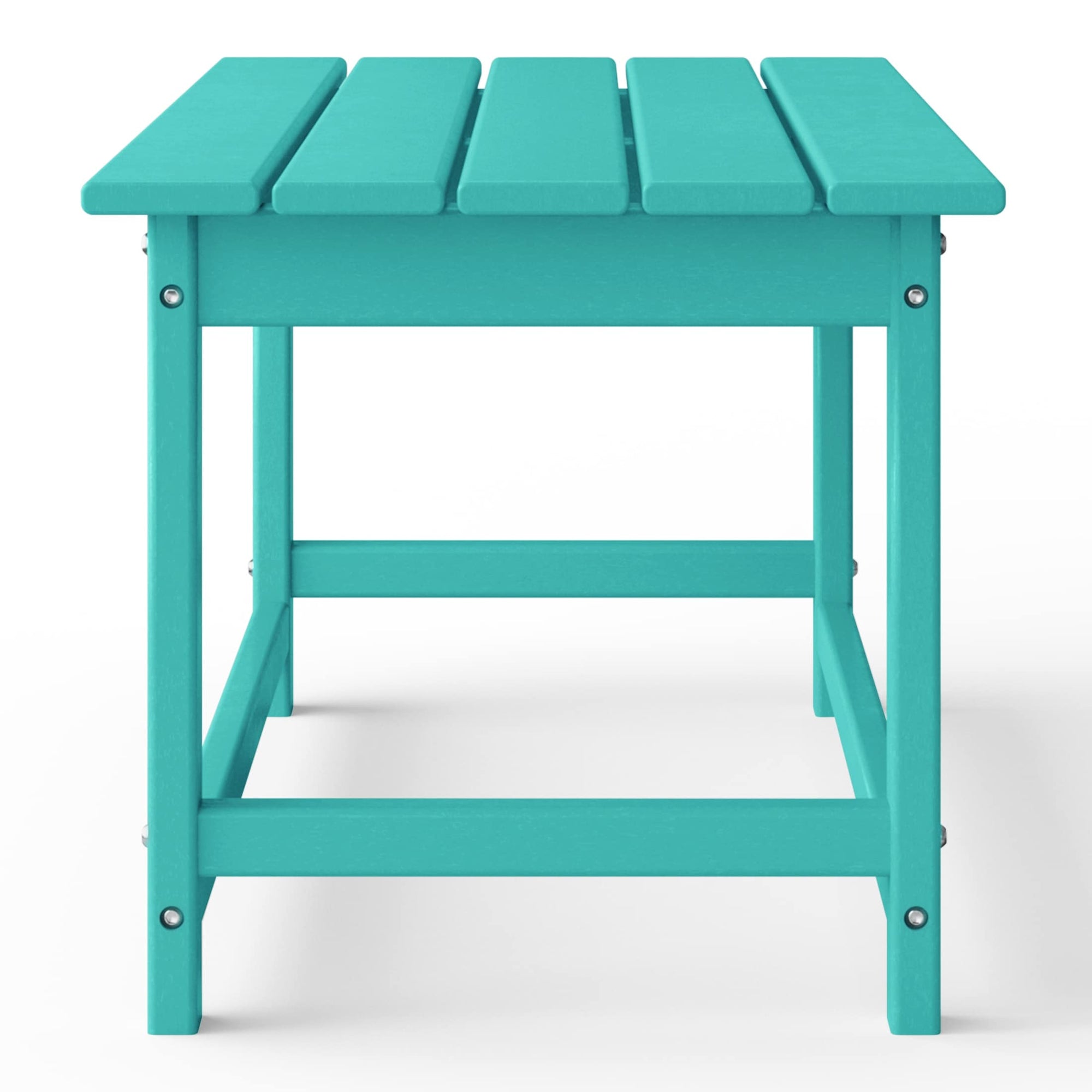 Polytrends Laguna Hdpe All Weather Outdoor Patio Rectangular Coffee Table