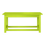 Polytrends Laguna Hdpe All Weather Outdoor Patio Rectangular Coffee Table
