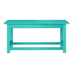 Polytrends Laguna Hdpe All Weather Outdoor Patio Rectangular Coffee Table