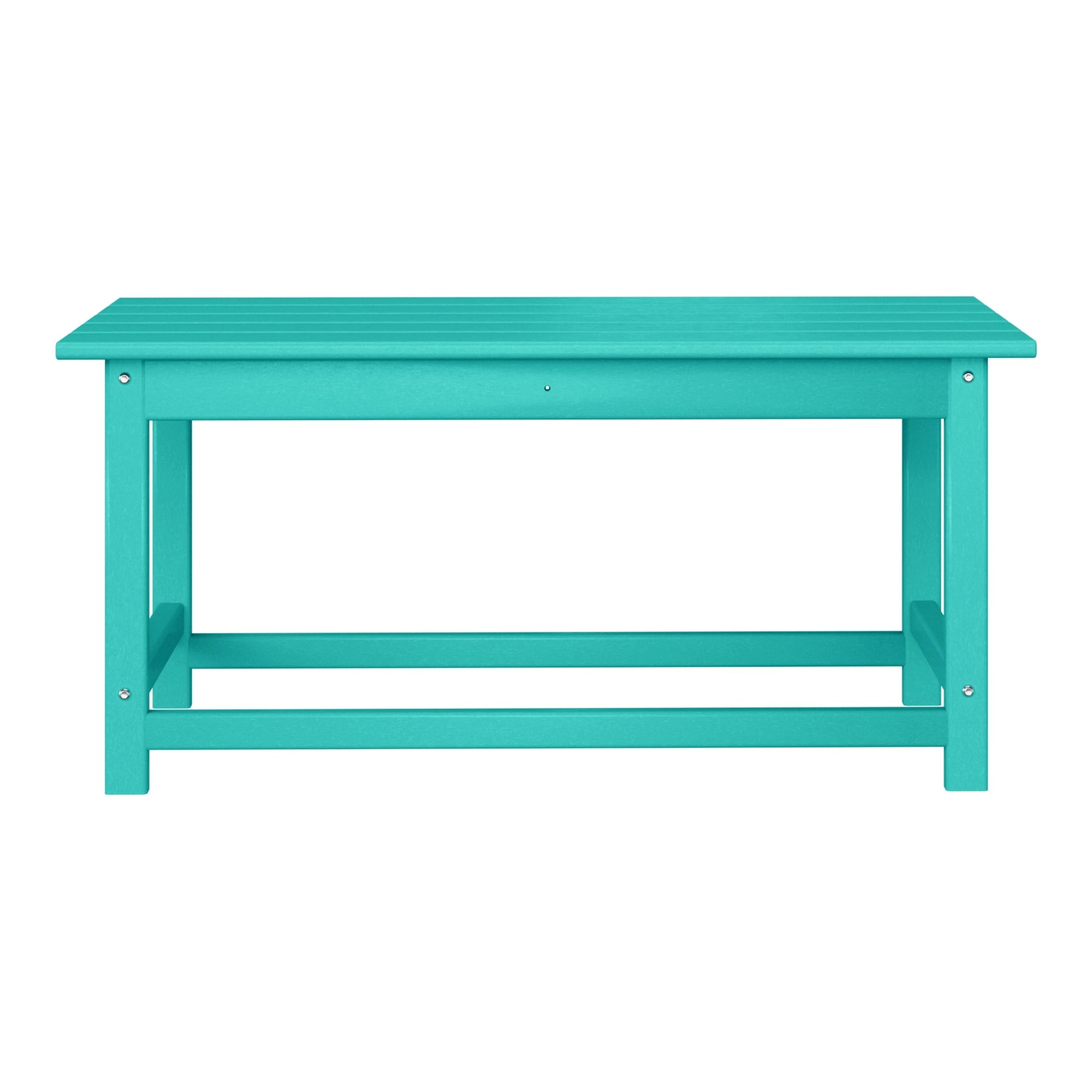 Polytrends Laguna Hdpe All Weather Outdoor Patio Rectangular Coffee Table