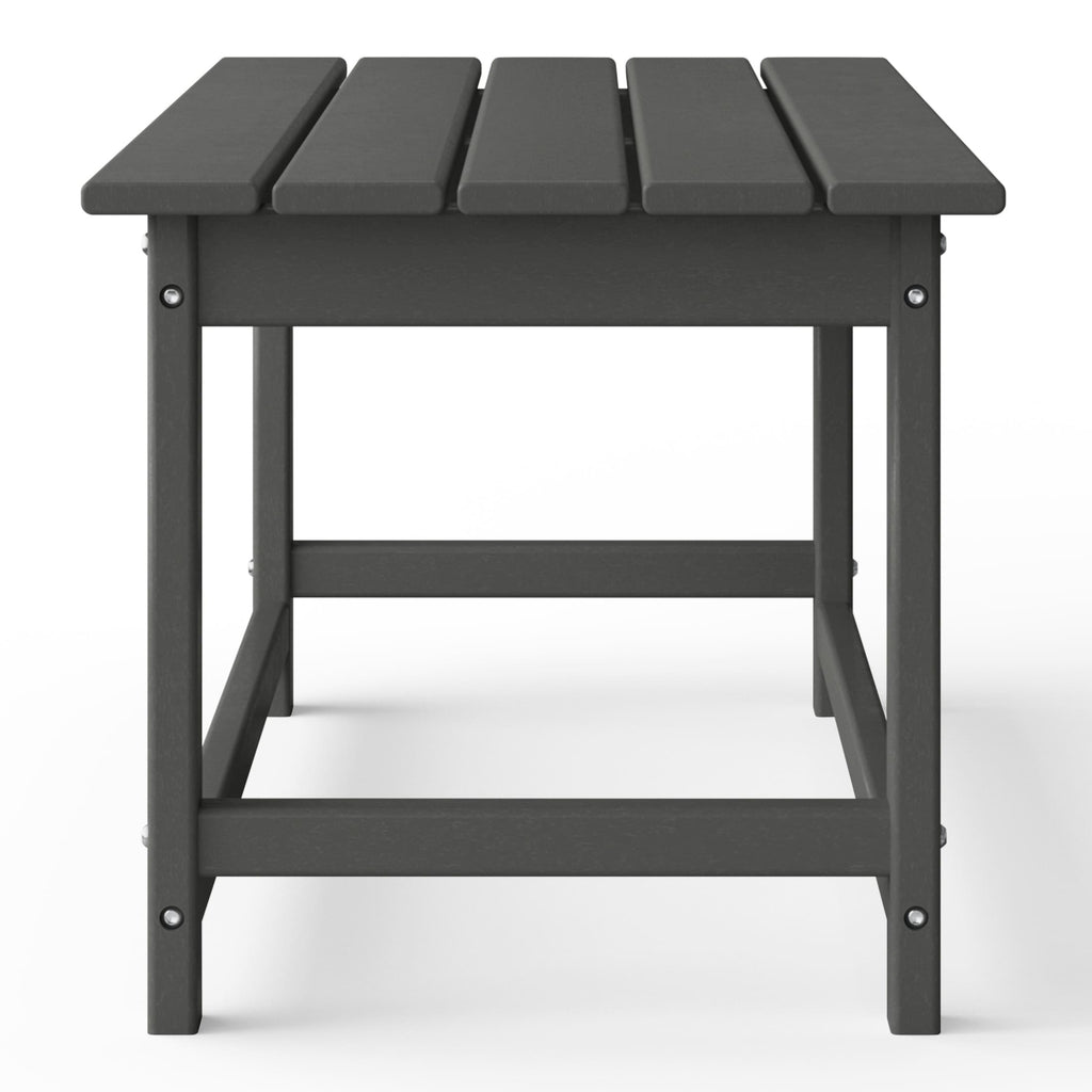 Polytrends Laguna Hdpe All Weather Outdoor Patio Rectangular Coffee Table