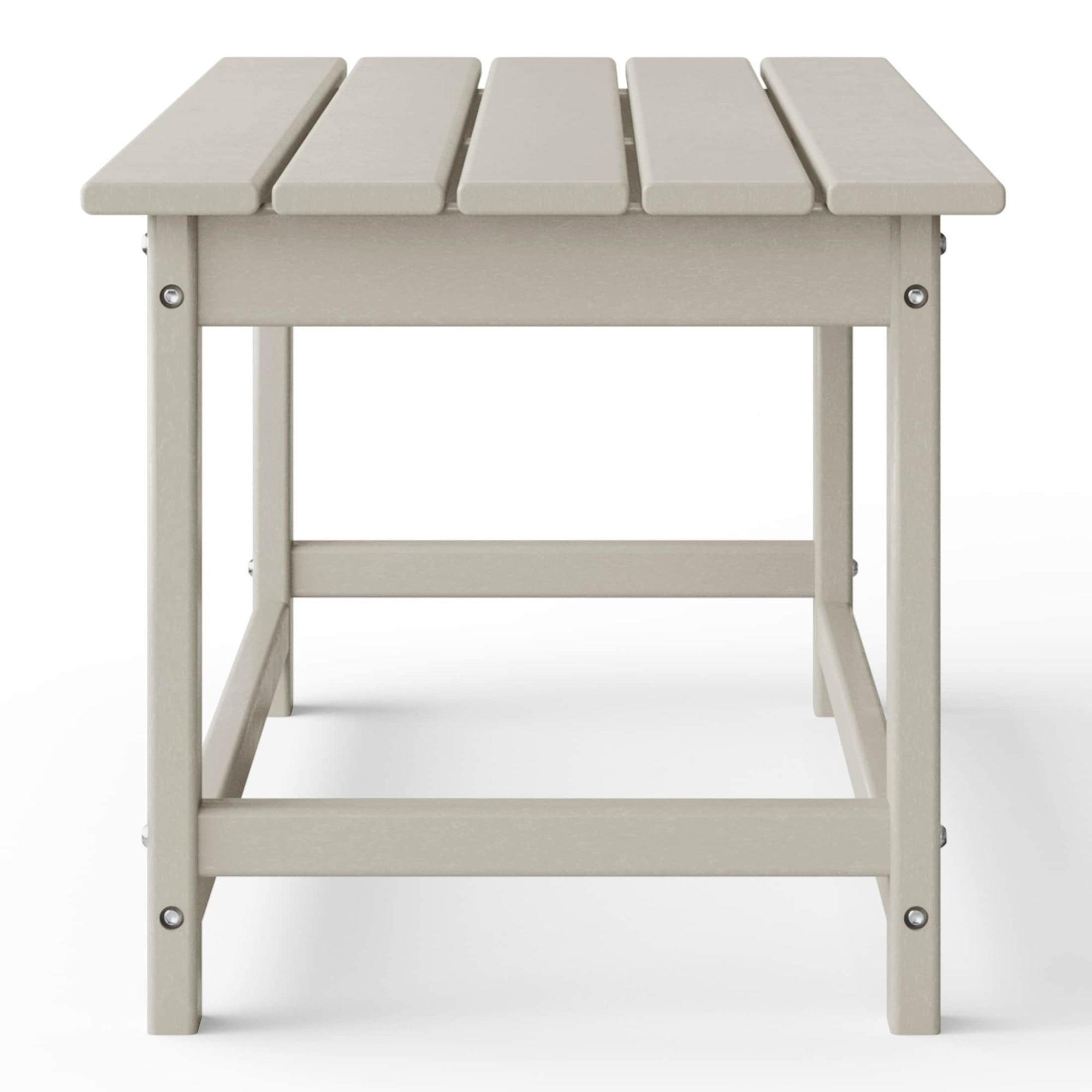 Polytrends Laguna Hdpe All Weather Outdoor Patio Rectangular Coffee Table