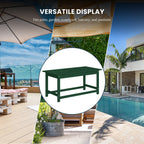 Polytrends Laguna Hdpe All Weather Outdoor Patio Rectangular Coffee Table