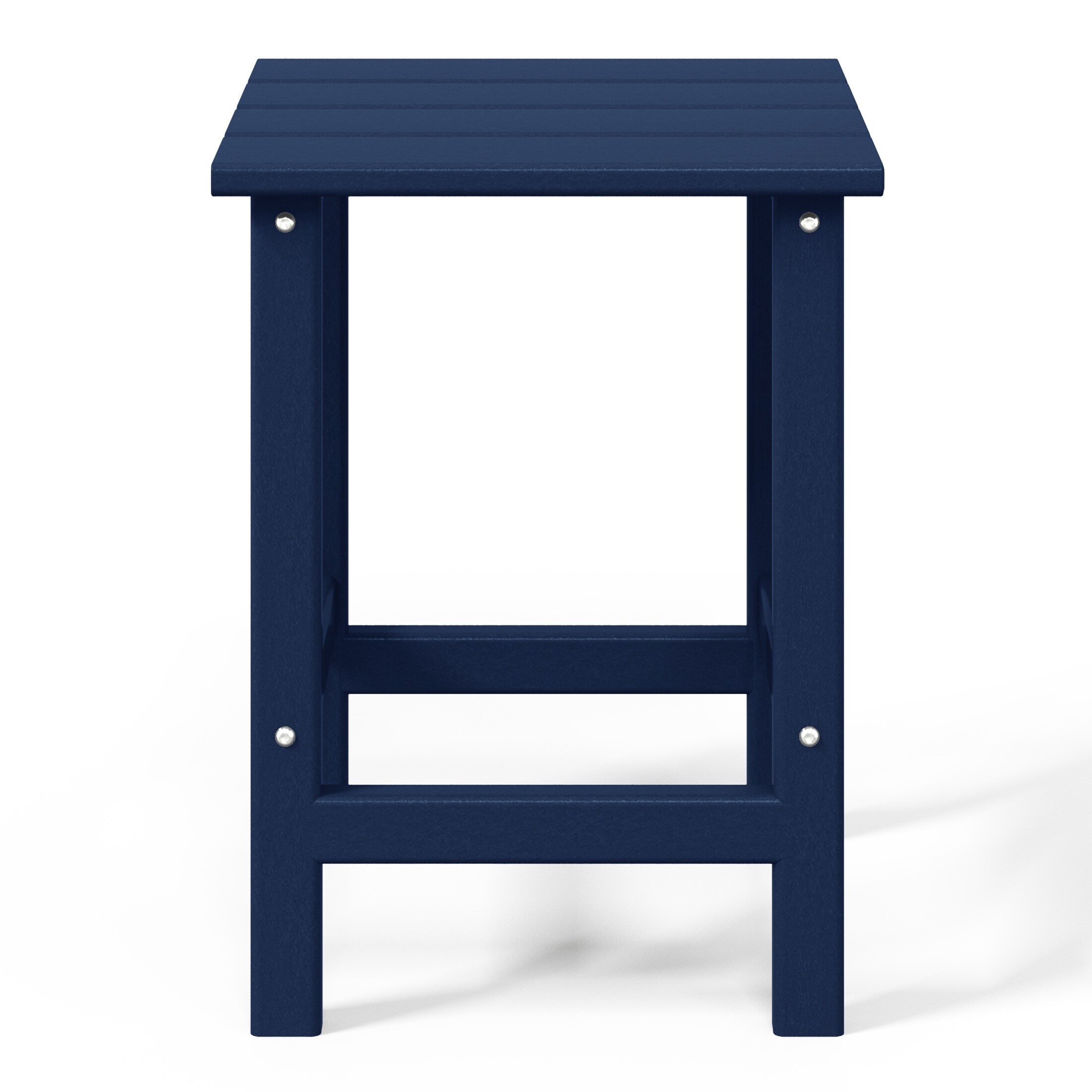 Table d'appoint carrée Polytrends Laguna en PEHD, résistante aux intempéries, pour terrasse