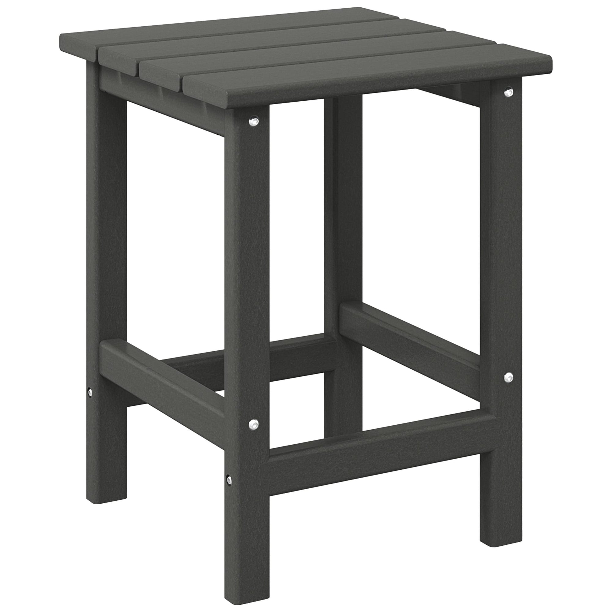 Polytrends Laguna Hdpe All Weather Outdoor Patio Square Side Table