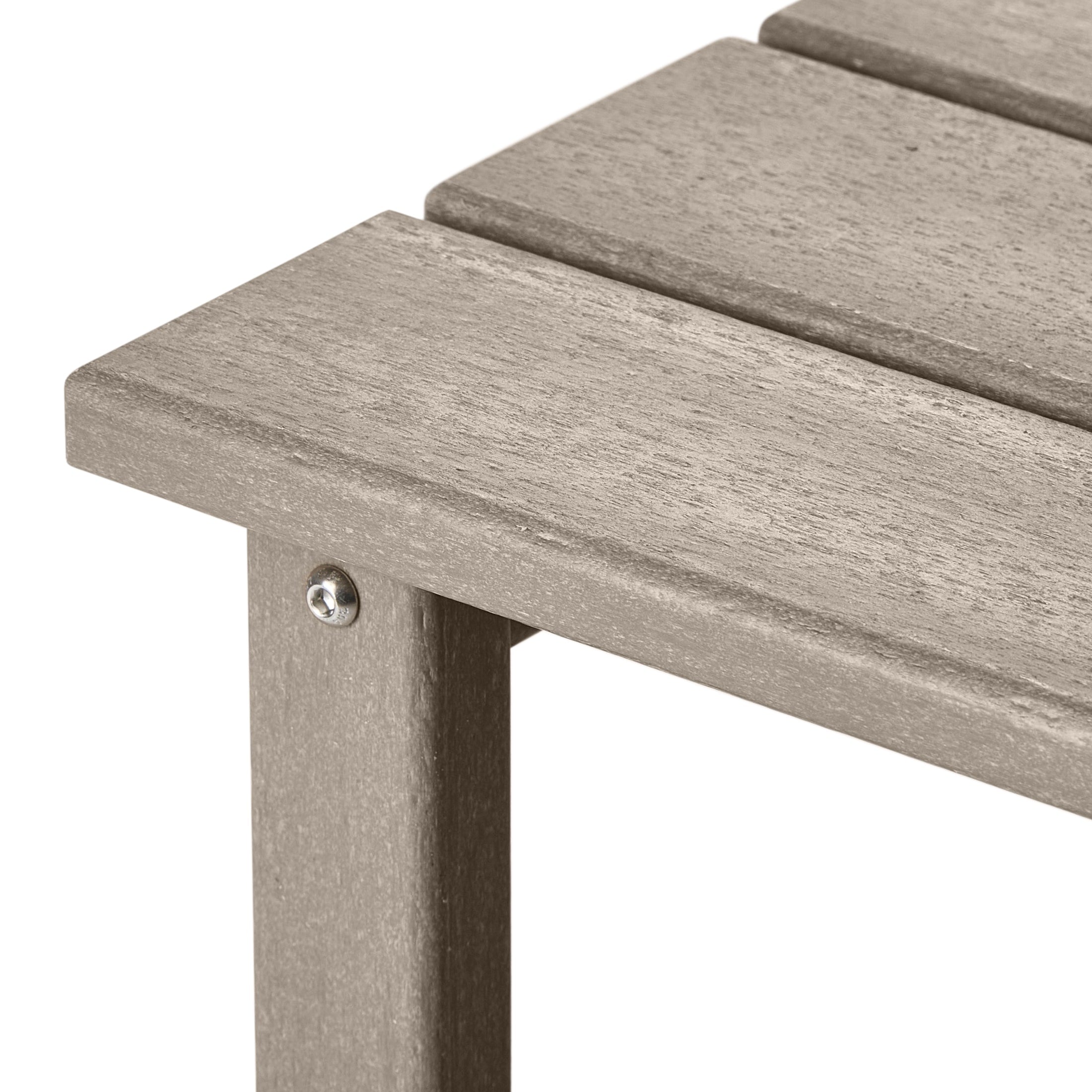Table d'appoint carrée Polytrends Laguna en PEHD, résistante aux intempéries, pour terrasse