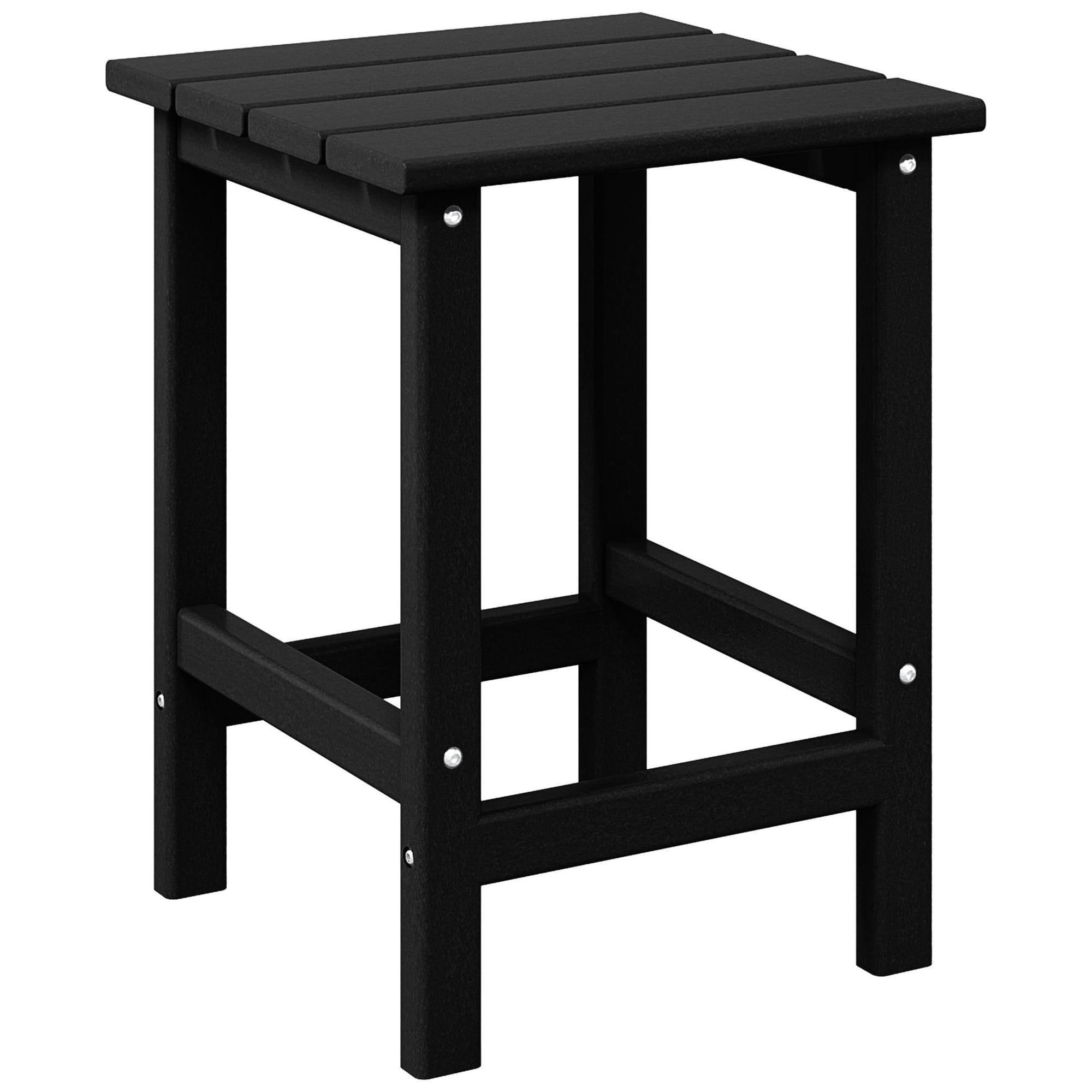 Polytrends Laguna Hdpe All Weather Outdoor Patio Square Side Table