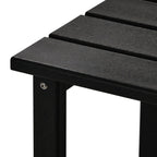 Table d'appoint carrée Polytrends Laguna en PEHD, résistante aux intempéries, pour terrasse