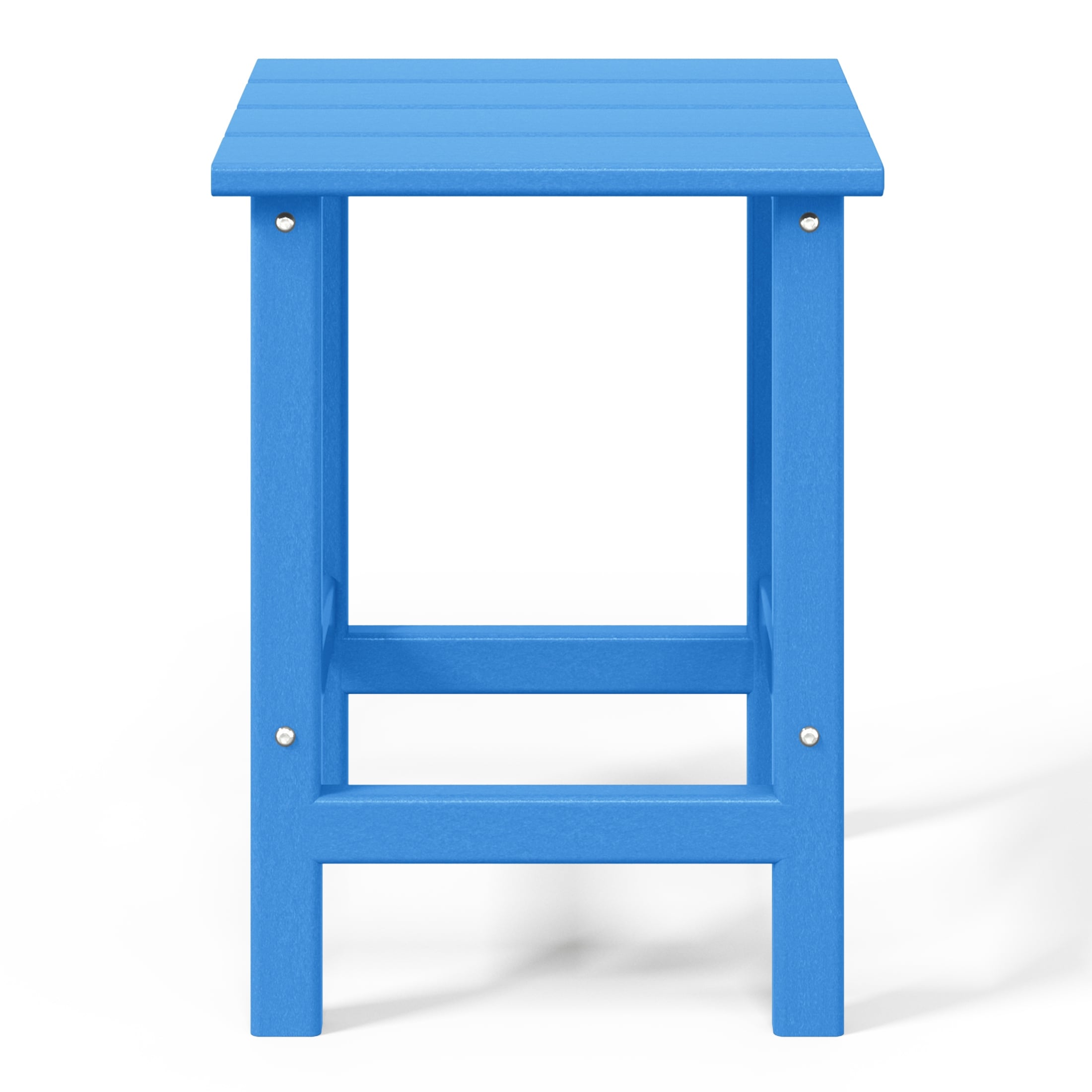 Table d'appoint carrée Polytrends Laguna en PEHD, résistante aux intempéries, pour terrasse
