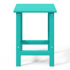 Table d'appoint carrée Polytrends Laguna en PEHD, résistante aux intempéries, pour terrasse