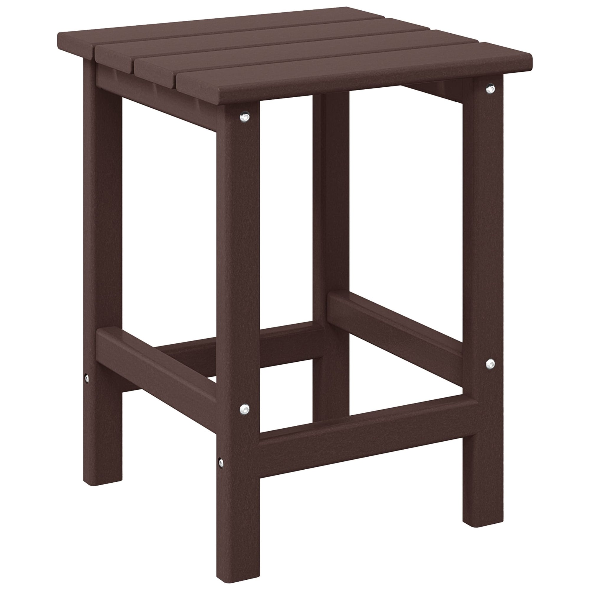 Polytrends Laguna Hdpe All Weather Outdoor Patio Square Side Table