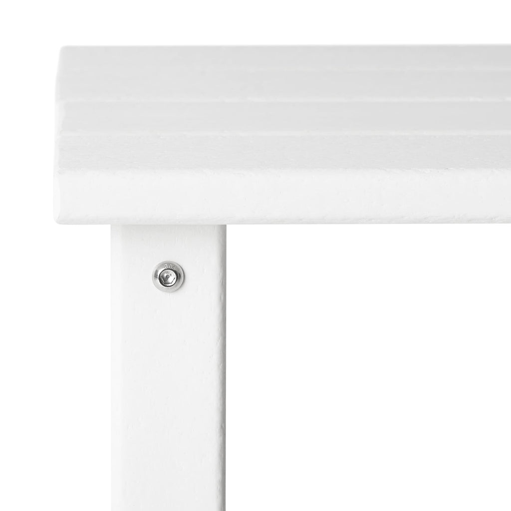 Table d'appoint carrée Polytrends Laguna en PEHD, résistante aux intempéries, pour terrasse