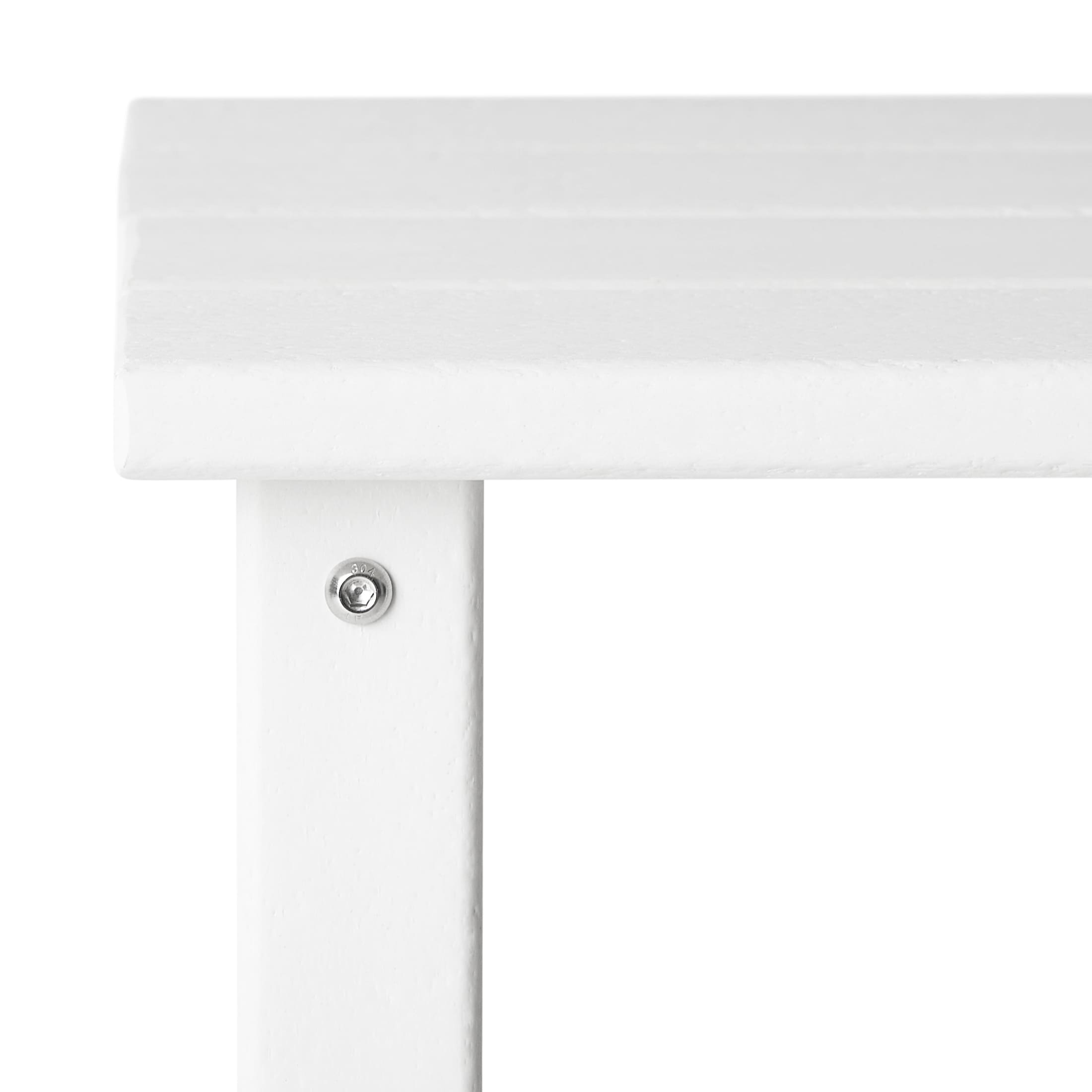 Table d'appoint carrée Polytrends Laguna en PEHD, résistante aux intempéries, pour terrasse