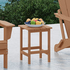Table d'appoint carrée Polytrends Laguna en PEHD, résistante aux intempéries, pour terrasse