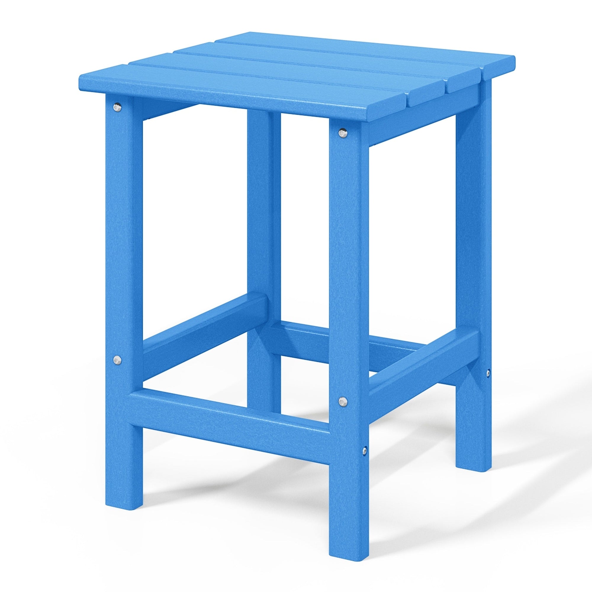 Polytrends Laguna Hdpe All Weather Outdoor Patio Square Side Table