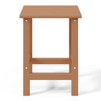Table d'appoint carrée Polytrends Laguna en PEHD, résistante aux intempéries, pour terrasse