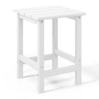 Table d'appoint carrée Polytrends Laguna en PEHD, résistante aux intempéries, pour terrasse