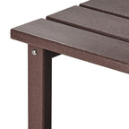 Table d'appoint carrée Polytrends Laguna en PEHD, résistante aux intempéries, pour terrasse