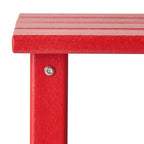 Table d'appoint carrée Polytrends Laguna en PEHD, résistante aux intempéries, pour terrasse