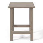 Table d'appoint carrée Polytrends Laguna en PEHD, résistante aux intempéries, pour terrasse