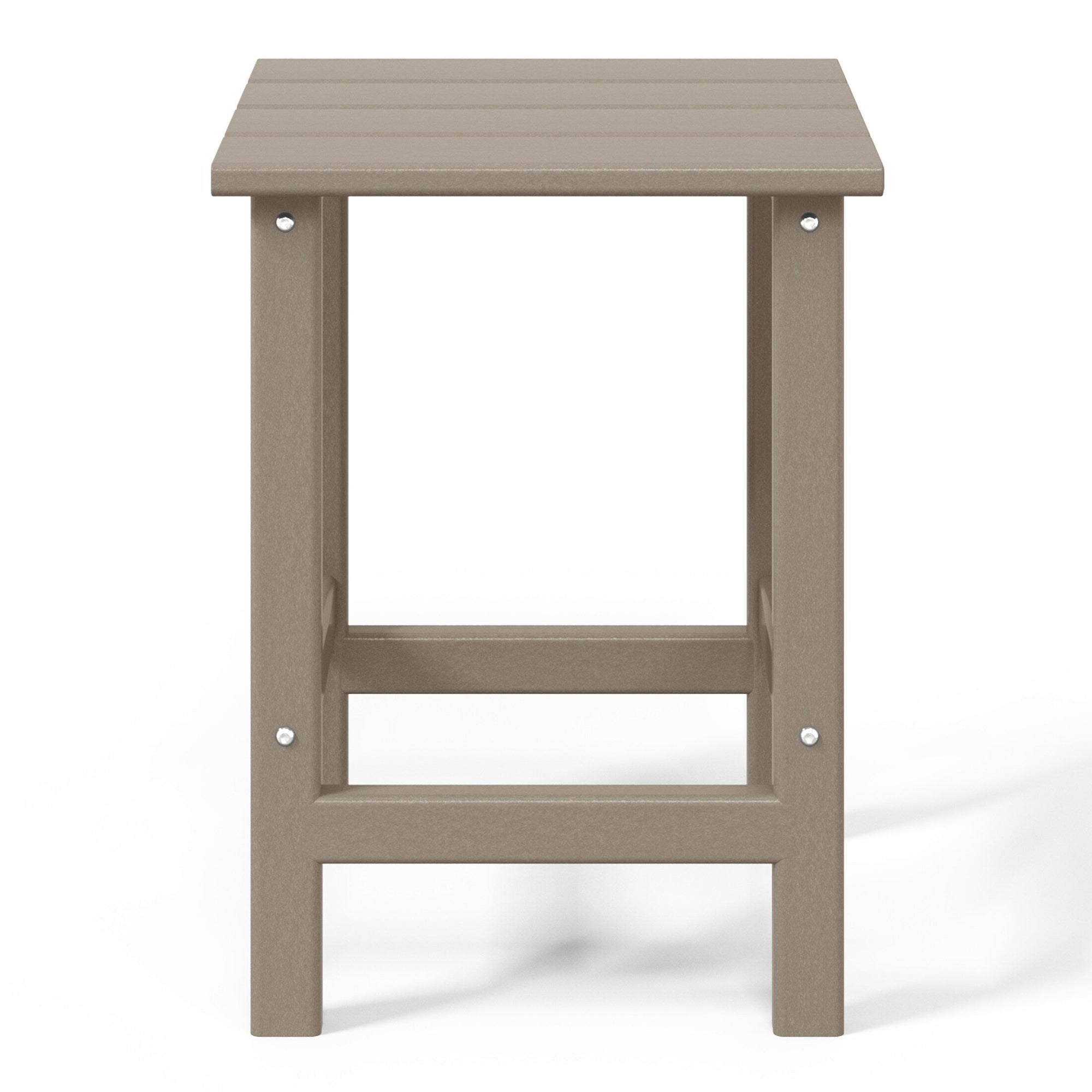 Polytrends Laguna Hdpe All Weather Outdoor Patio Square Side Table