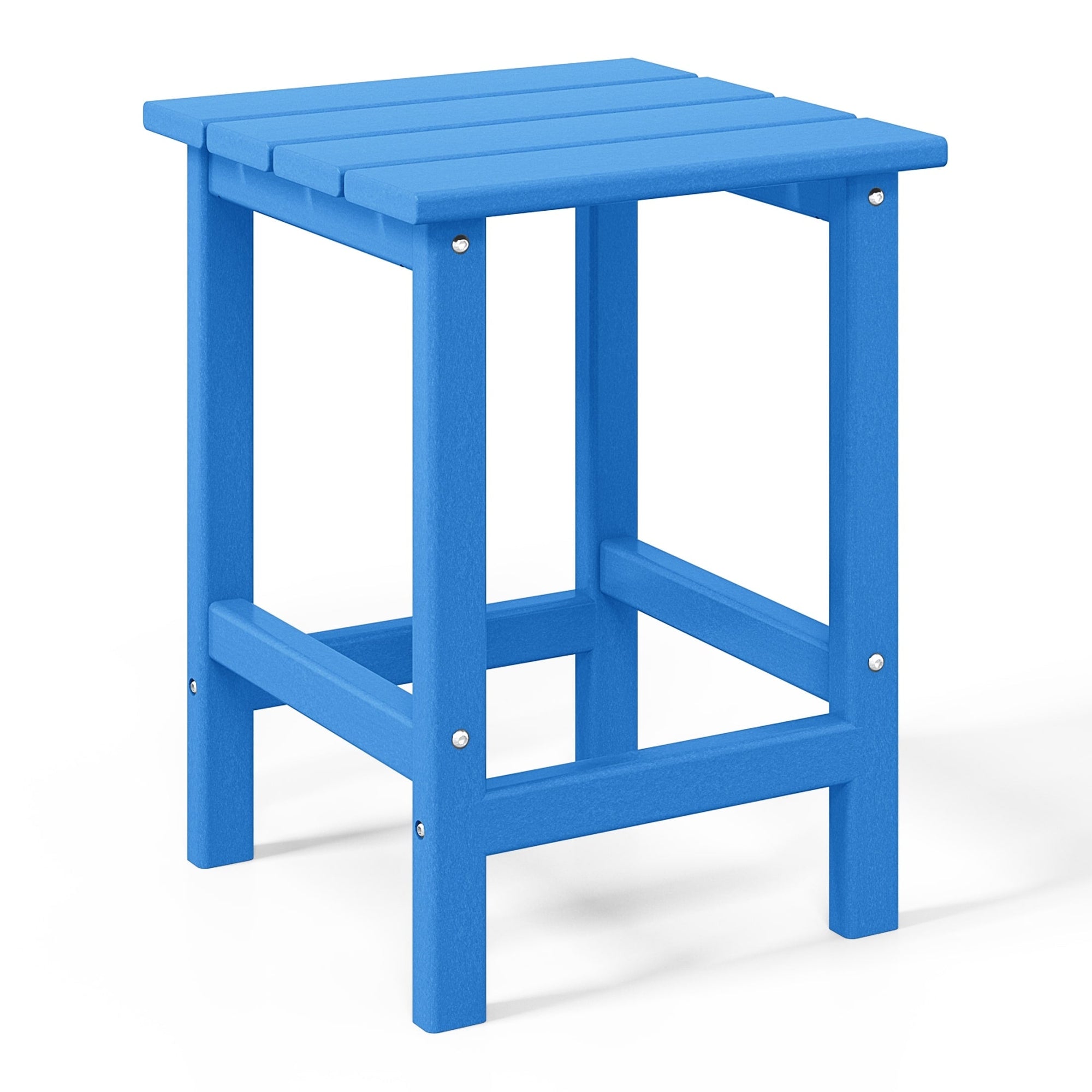 Polytrends Laguna Hdpe All Weather Outdoor Patio Square Side Table