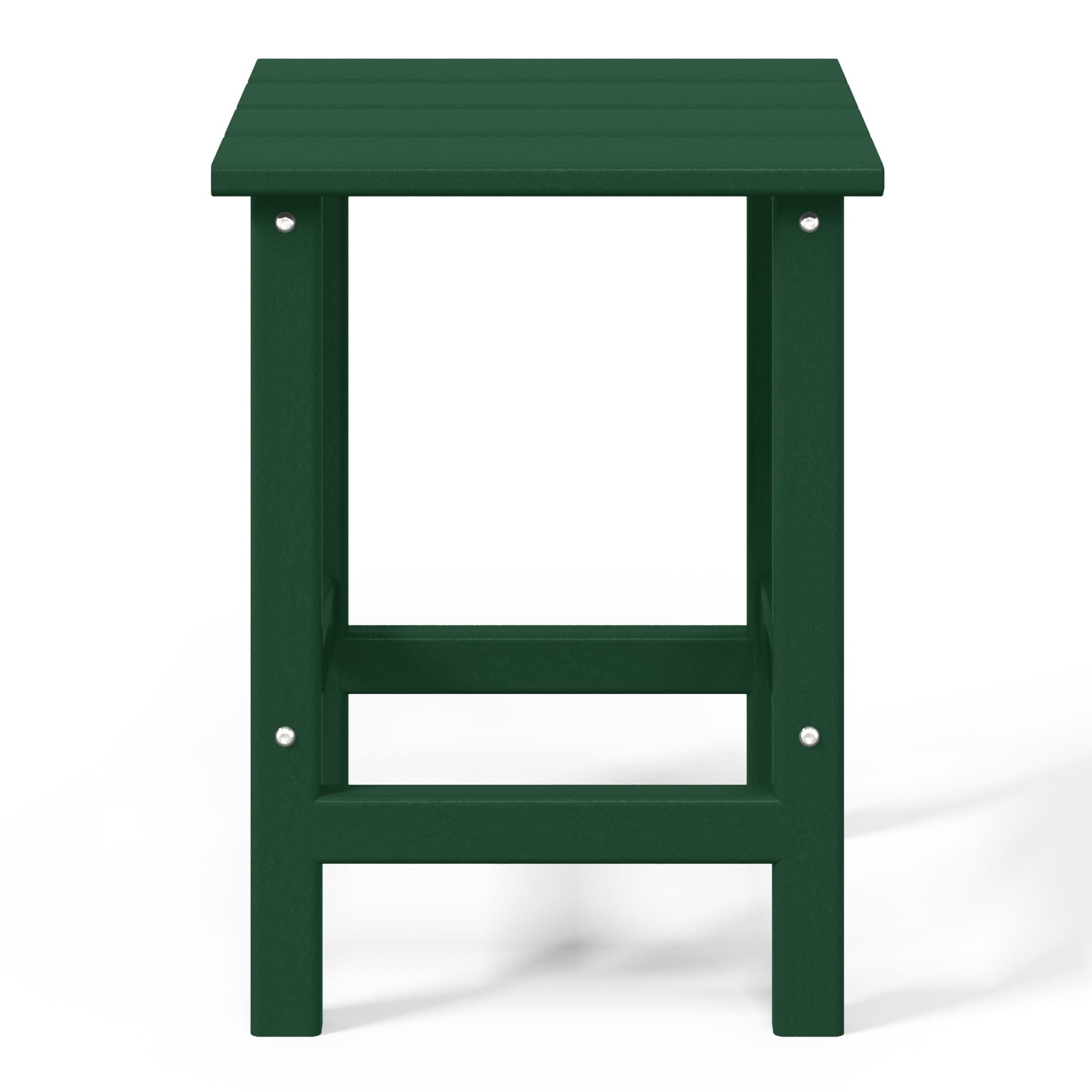 Table d'appoint carrée Polytrends Laguna en PEHD, résistante aux intempéries, pour terrasse