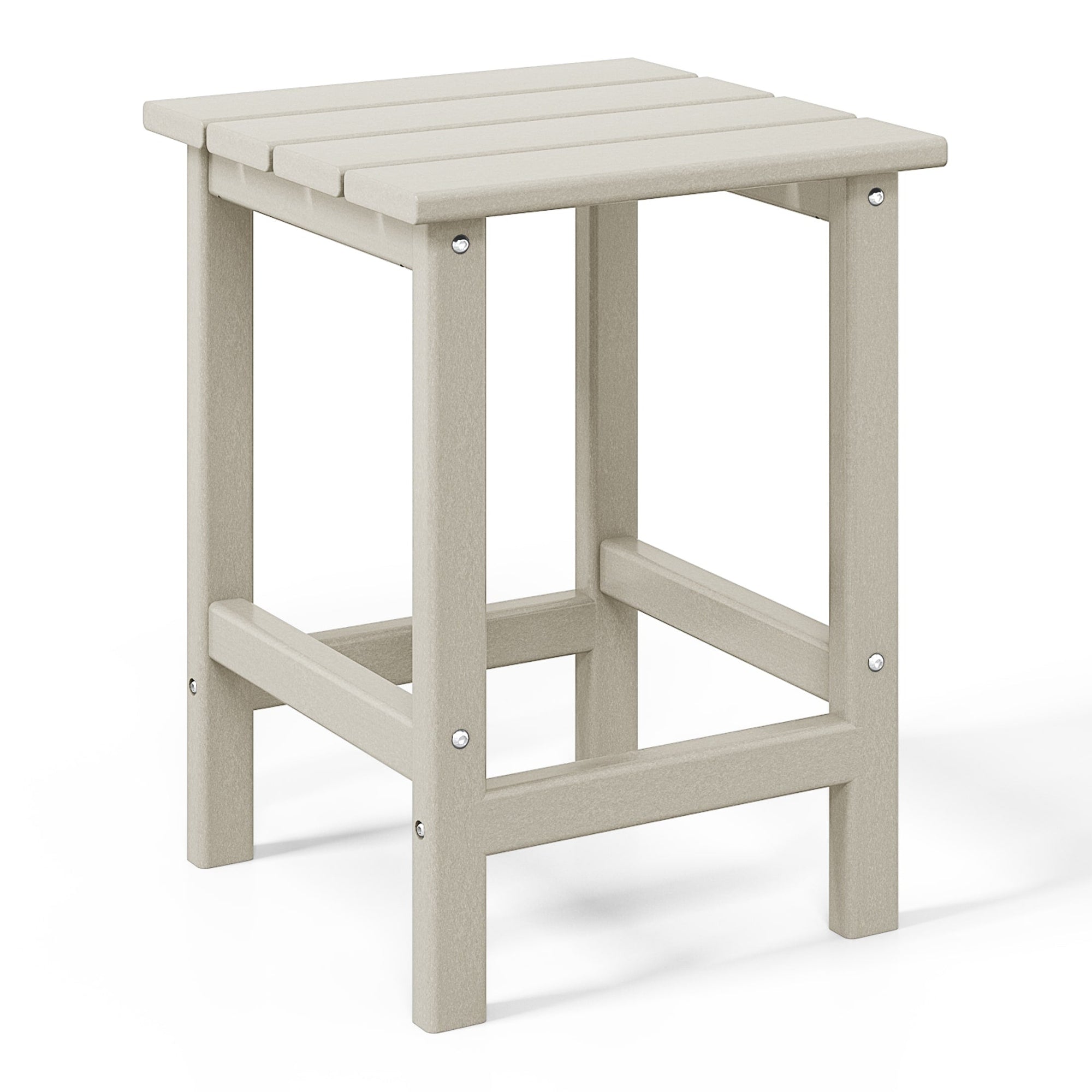 Polytrends Laguna Hdpe All Weather Outdoor Patio Square Side Table