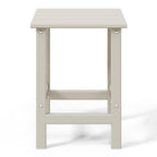 Table d'appoint carrée Polytrends Laguna en PEHD, résistante aux intempéries, pour terrasse
